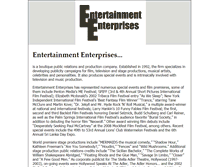 Tablet Screenshot of entertainmententerprises.biz